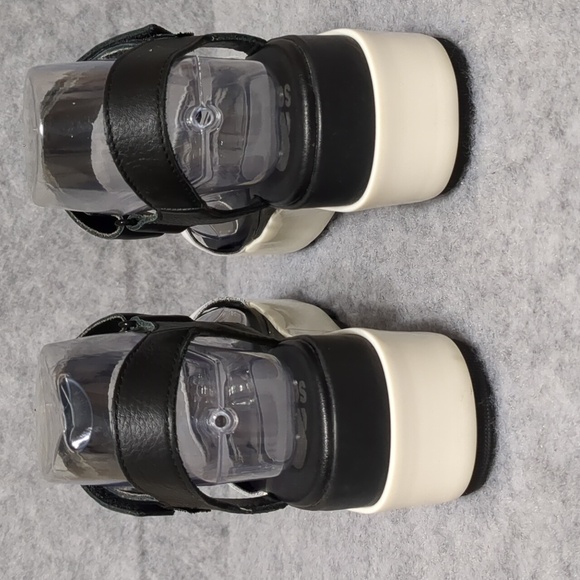 Sorel Cameron Flatform Platform Sandals White Black Colorblock Women's US Size 7 - Picture 4 of 8